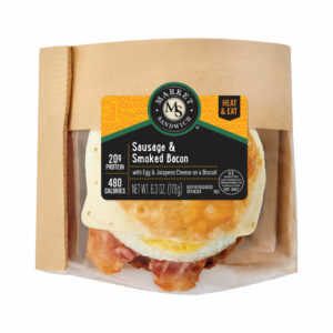 Market Sandwich Hot-to-Go Sausage & Jalapeno Bacon with Egg & Cheese on a Biscuit in Package Image